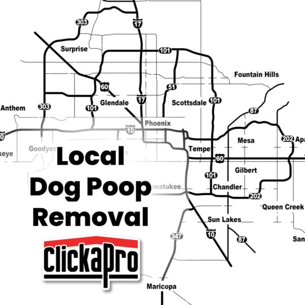 Dog Poop Removal Map - Greater Phoenix Area
