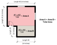 Inches to Square Feet Calculator | Clickapro