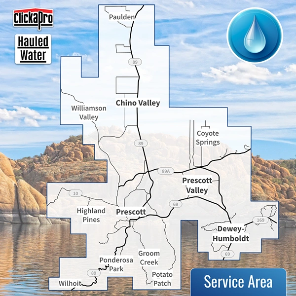 Hauled Water Delivery Clickapro Prescott Arizona